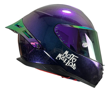 Casco Integral Moto Mellos Tornasol Mm 909 Sp Mate Urbano