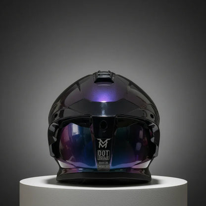 Moto Mellos Casco Integral Mm 667 Solid Camaleon Visor Iridium