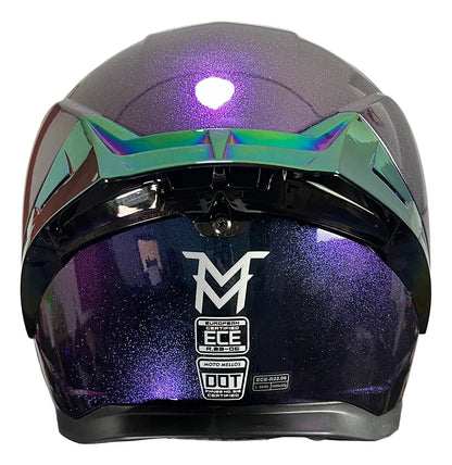 Casco Integral Moto Mellos Tornasol Mm 909 Sp Mate Urbano