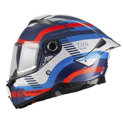 Casco Mt Thunder 4 R Sv C5 Revelant Negro Azul Rojo