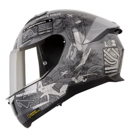 CASCO LS2 FF-808 GRIS STREAM 2 Gris